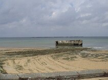 mulberryharbour3 Panoramic of what is left of the Mulberry Harbour - which was only made to last 3-6 Months in 1944!