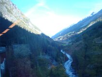 Along the Glacier Express 1 Views from the Glacier Express, the slowest express in the world.