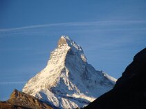 View from Balcony Weds The Matterhorn in all it's splendour, finally shows it's face