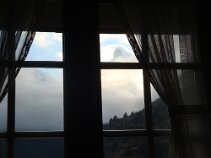 View from Room Tues PM The Matterhorn starts to come out