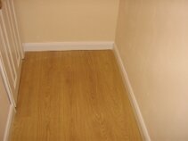 Wardrobe floor and skirting